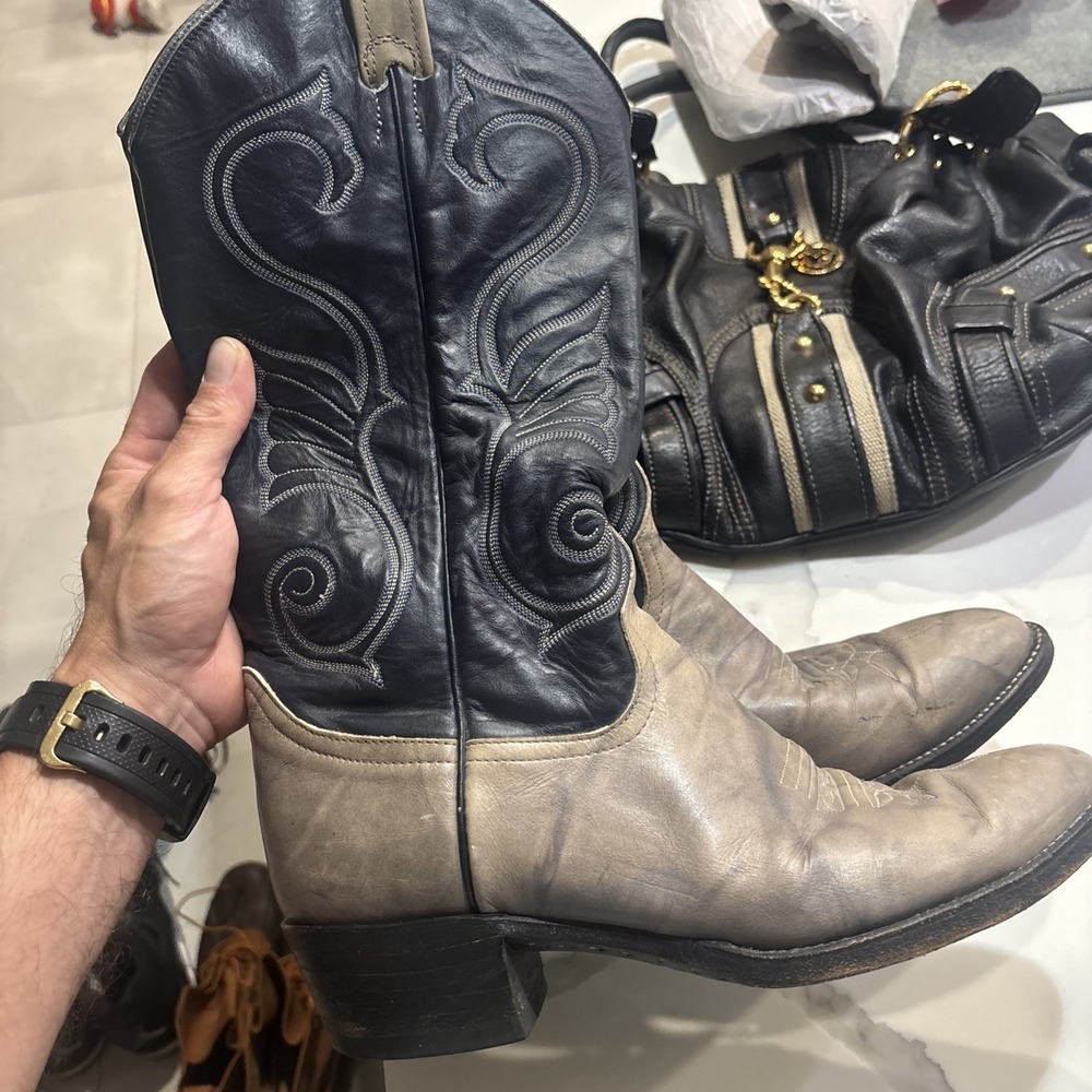 larry mahan boots Vintage mens Size 10